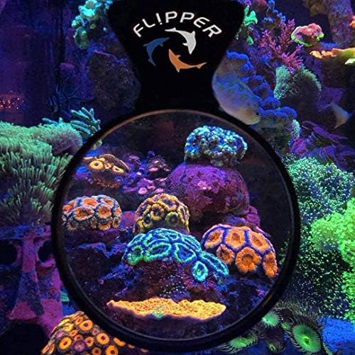 Fl! Pper Deepsee Aquarium Magnifier Magnetic Viewer 4 e Flipper Flip-Mitt 2 em 1 pano de Terry duplo e microfibra Mitt de limpeza