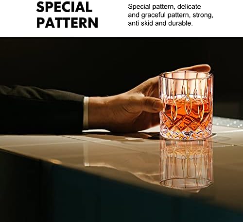 Conjunto de vidro de vidro de cabilock 7pcs de decantador de uísque conjunto garrafa de uísque decantador de vidro com copos de uísque para festas para festa de vidro copo de copo de copo de vidro de vidro