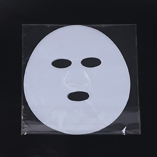 WELLIEST 200 FELETAS MÁSCARA PLÁSTICA FACIAL Máscara facial descartável Máscara facial transparente Face de cuidados com a