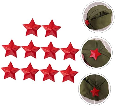 Luxshiny 30 pcs Pentagram Bistand Brandband Antique Travel Red Aluminium