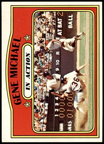1972 Topps # 714 em ação Gene Michael New York Yankees Ex/Mt Yankees