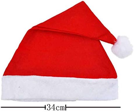 Chapéu de elfo de Natal, chapéu de feltro listrado e fofo para crianças unissex adultos, boné de santa para suprimentos engraçados para festas de festas