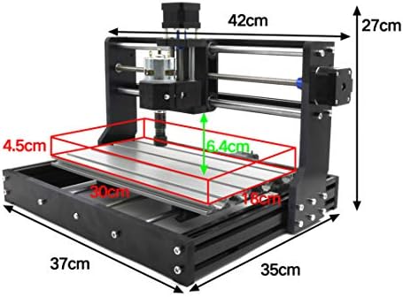 DIY CNC 3018PRO-M 3 Eixo CNC Kit de roteador + moagem de PCB, máquina de gravura de escultura em madeira + ER11 e