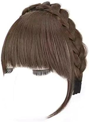 Faixas fofas de faixa de cabelo falso, peruca resistente ao calor, acessórios de cabelos na cabeceira da cabeceira da trança
