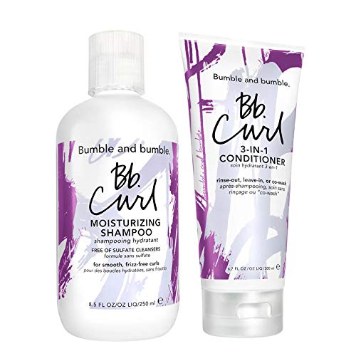 Bumble e Bumble Curl Shampoo hidratante 8,5 fl oz e 3 em 1 condicionador 6,7 fl oz