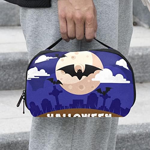 Bolsa de maquiagem à prova d'água, bolsa de maquiagem, organizador cosmético de viagem para mulheres e meninas, Halloween