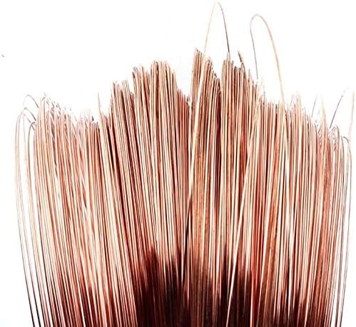 Yuesfz 99,9% Fio de cobre puro Rolo de fio Cu para indústria elétrica condutora, comprimento: 1000 mm de fio de latão