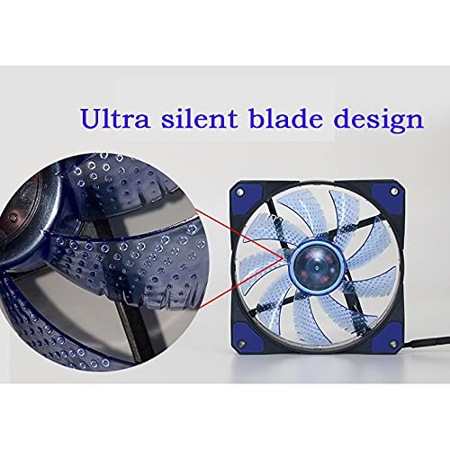 SDGH 120mm PC Computador 16dB Silent 15 LED ou 33LED CASE FABO DE CASA EATELENCIDADE RESOLER REFRODING PC FAN 12CM FAN 12V 3P