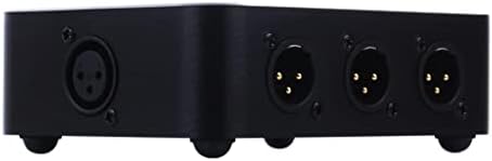 XLR Splitter 6 Nível Signitter Splitter Audio Speaker Studio Equipment Black