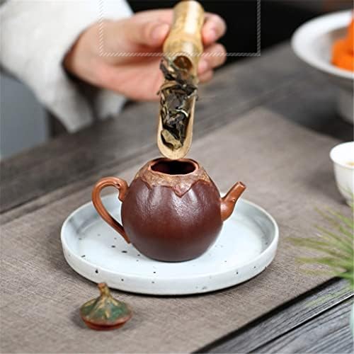 YCZDG Berginola em forma de berinjela bule de barro roxo TEAPOT Todos os utensílios de chá chineses de Kung Fu de cerâmica