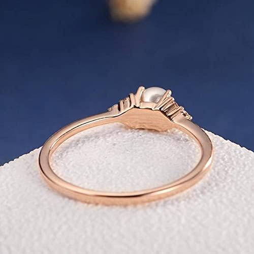 2023 New Women Pearl Diamond Incrusted Ring Ring Ring Ring Ring 1