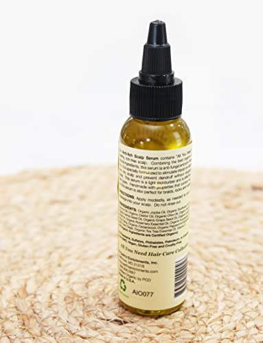 Tratamento do couro cabeludo seco, Anti-Titch Orgânica do USDA, soro anti-casta, enriquecido com tea árvore, lavanda, alecrim e óleo