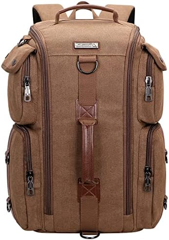 Witzman Travel Mackpack para homens e mulheres continua com a mochila de tela para aviões se encaixam em laptop de 17 polegadas