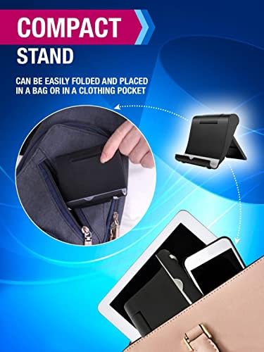 RayGood Cell Phone Stand Portátil Compact: Berço, titular do smartphone, pequeno suporte para tablets para o escritório -