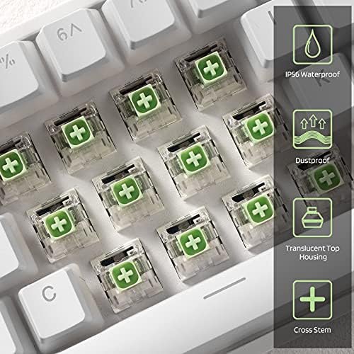 LTC NB681 NIMBLEBACK RGB FILHA 65% Teclado mecânico de swappable Hot （Brown Switch） & kailh x interruptor de caixa Jade 3pin