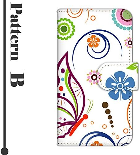 Caixa de smartphone Tipo de flip compatível com todos os modelos Notebook impresso WN - 001top Coberta de notebook Flor floral é o estojo de impressão UV com floração, padrão B