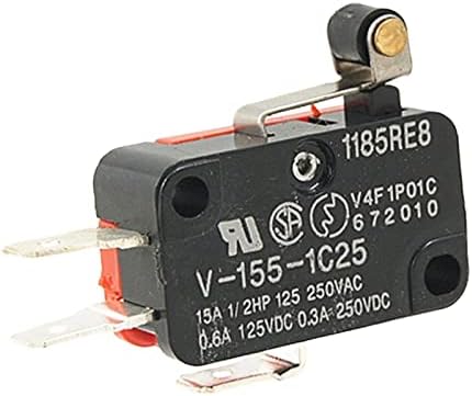 Werevu 10pcs V-155-1C25 Micro limite interruptor de dobradiça curta alavanca de alavanca de alavanca SPDT Snap Action