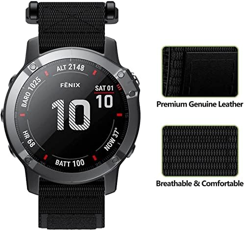 SKM 22mm Sport Nylon Strap para Garmin Fenix ​​5 Plus 6 Pro Felireunner 935 945 Smart Watch Watch Watchband Bandband Band Band