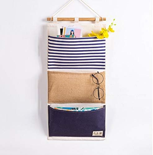 Jydqm Pattern Solfing Bag 3 bolsos Bolsa de armazenamento Organizador de cozinha Home Organizador de parede Montado
