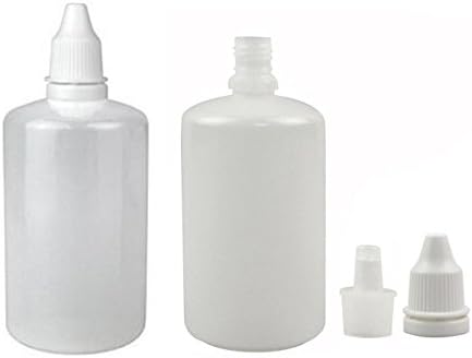 10pcs de plástico branco recarregável garrafas de gota vazia de olho de olho de olho de líquido de gotas de gotas de amostra de armazenamento