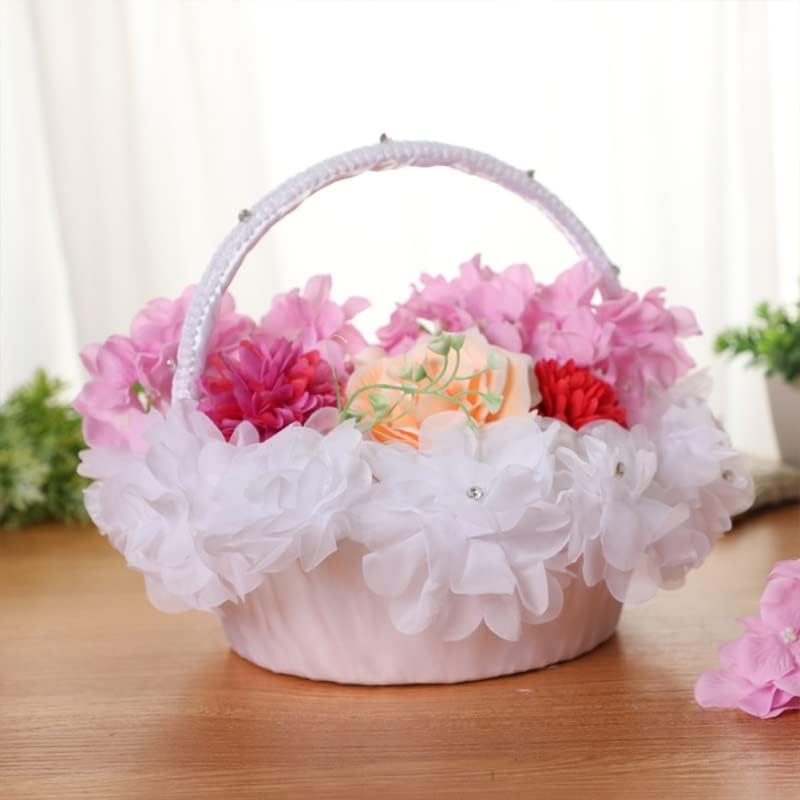 Ylyajy Cerimônia de casamento Flores cestas de cesto de cesta de cesto de menina de menina