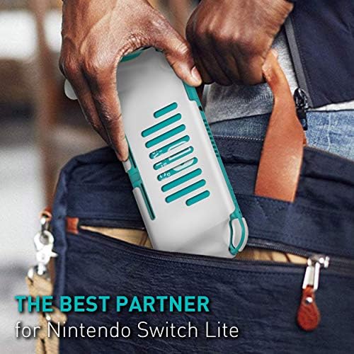 Grip for Nintendo Switch Lite, JusPro Ergonomic Comfort Handheld Protetive Gaming Case Caso Portátil Acessórios Compatíveis com