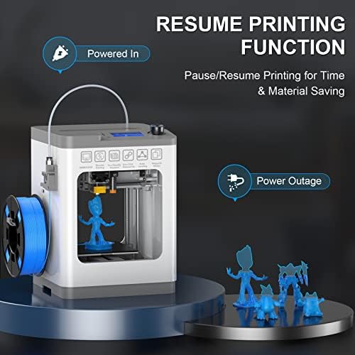 Conjunto de impressoras 3D Weefun Tina2, Nivelamento da cama automática, retomar a impressão de impressão 3D da impressora com 1