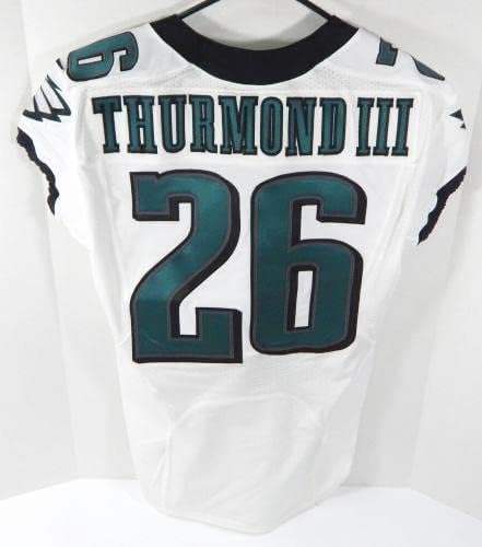 2015 Philadelphia Eagles Walter Thurmond 26 Jogo emitiu White Jersey 40 DP29183 - Jerseys não assinados da NFL usada