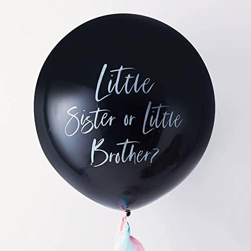 Gengibre ray irmão mais novo ou irmãzinha de sexo revelar balão de festa de 36 polegadas