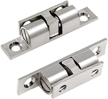 Jiozermi 12pcs 2 / 50mm Double Ball Tension Roller Catch trava, encaixe de hardware de latão sólido com parafusos para gabinete,