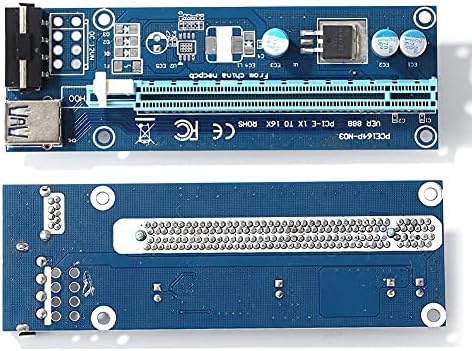 Conectores USB 3.0 PCI-Express Mining Riser Card com placa de adaptador 1x para acessórios para PC de mineração BTC compatíveis