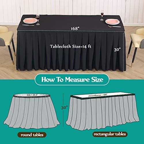 Poliéster de toalhas de mesa de arremesso de mesa de mesa de mesa de 14 pés de mesa de mesa de mesa de mesa para a cozinha