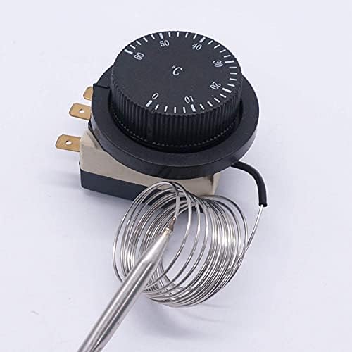 Neyens 1nc 1No 250V/380V 16A 0-60 ℃ Interruptor de controle de temperatura Termostato Termostato Termostato Controlador de Termostato Sensor de Switch 0-60C