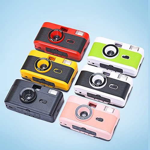 Analógico reutilizável/recarregável 135/35mm de filme, Creative Gifts Film Vintage Camera com Flash, para crianças e adultos
