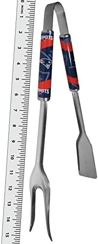 Siskiyou Sports NFL New England Patriots Unisex 3 em 1 ferramenta de churrasco, cor de equipe, tamanho único