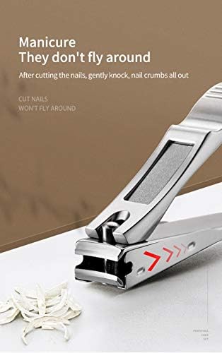 Conjunto de manicure rbhgg conjuntos de pedicure Clipper unhas de aço inoxidável ferramentas de unhas ferramentas de tesoura de unhas Aparelagem de arquivo e kit de aparador de cílios