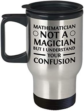 Equação engraçada Caneca de viagem - matemática não é mágico, mas eu entendo seu copo de confusão - presentes divertidos