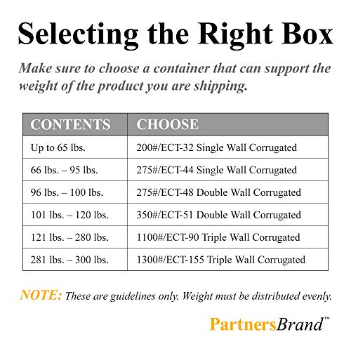 Parceiros Brand Wardrobe Boxes, 20 L x 20 W x 45 H, embalagem e movimento, barra de cabide vendida separadamente, Kraft