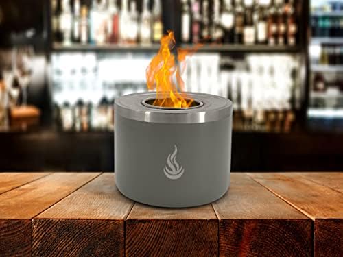 Lareira de mesa interna de fogo reti. Cria um ambiente relaxante e aconchegante. Sem fumaça e sem aroma, queimaduras