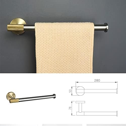 Bathrobe Bathrobe de banho escovado gancho de papel higiênico de papel de lenço de lenço de lençol de barra de toalhas de toalhas de toalhas de toalha de prateleira de hardware da prateleira do banheiro, anel de toalha