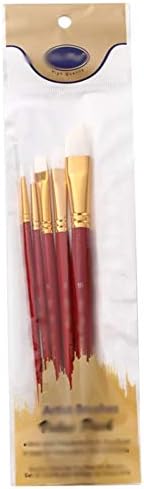 Walnuta 5pcs/lote aquarela pincel conjunto conjunto de madeira alça de madeira pincel de tinta