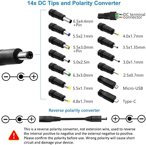 SHNITPWR 24W Adaptador CA 3V ~ 12V 2A Adaptador de energia universal 100V-240V AC para DC Converter 3V 4V 4,5V 5V 6V