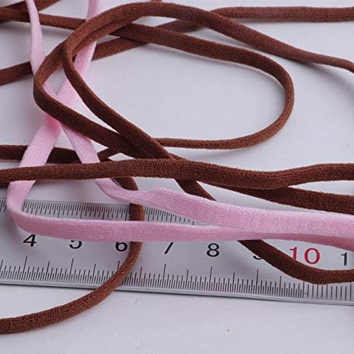 Irisgardenn 4/5mm de corda elástica colorida redonda de borracha de borracha de borracha pendurada fita adesiva de cordão artesanal Acessórios de pano de proteção - 10 jardas - 5mm