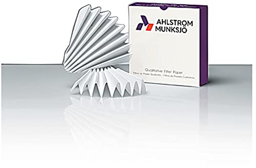 Ahlstrom-Munksjö 5610-1250 Papel de filtro prementado pré-conectado, diâmetro de 12,5 cm