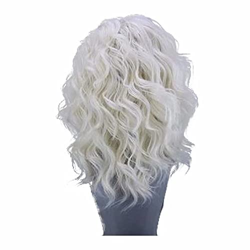 Cocofans 12 polegadas de onda curta Bob Bob Platinum renda frontal peruca resistente a calor perucas sintéticas