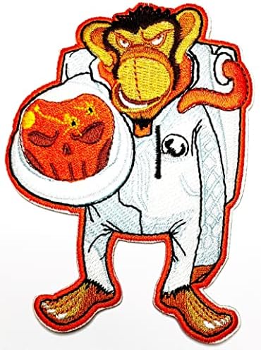 Kleenplus 3pcs. Astronauta Macaco Espaço Exterial Patches Kids Adesivo de desenho animado Handmades Bordados Artes de Reparação de Costura de Costura Backpack Caps Decoração Traje de Emblema