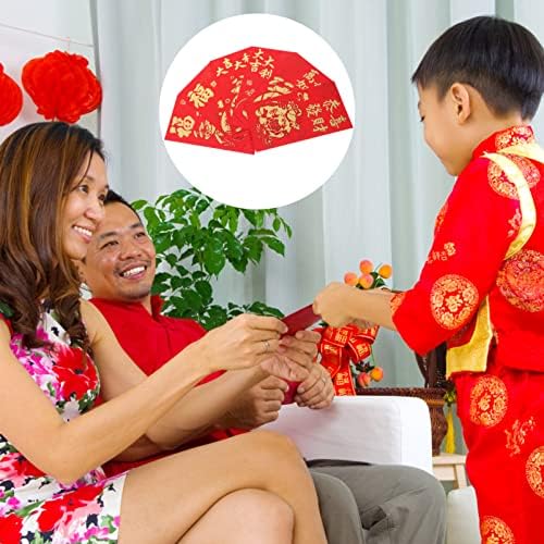 Toddmomy Chinese Red Envelopes 48pcs 2023 Envelopes vermelhos de ano novo envelopes de ano novo lunar Rabit Chinês Bolsos de dinheiro