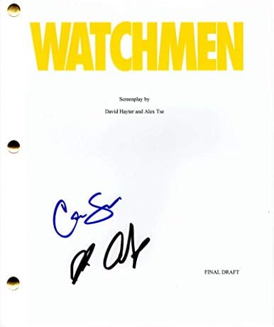 Billy Crudup, Carla Gugino assinou autógrafo - Watchmen - Script de filme completo - Malin Akerman, Jeffrey Dean Morgan, Patrick