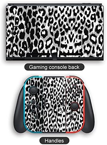 Impressão de leopardo preto e branco Pretty Pattern Pattern Skin Skin Skin Full Wrap Skin Protective Skins para Switch