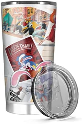 Tumbler isolado Aço inoxidável 20 onças 30 oz Roger Hot Rabbit Tea Collage Coffee Wine gelado gelado engraçado xícaras